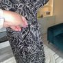 Ladies Short-sleeved Black and White Wrap Shirt Dress from Mango Image 7