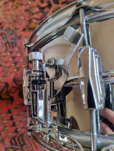 Ludwig 3 ply 70s Butcher Block and LM402 6.5 Supraphonic Snare - Blue Olive Drums Kit Led Zeppelin
