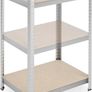 Relaxdays Heavy Duty Shelving Unit, Set of 2, 5 Shelves, 180 x 60 x 45 cm, 500 kg, Garage & Warehouse, Steel, Silver Image 7