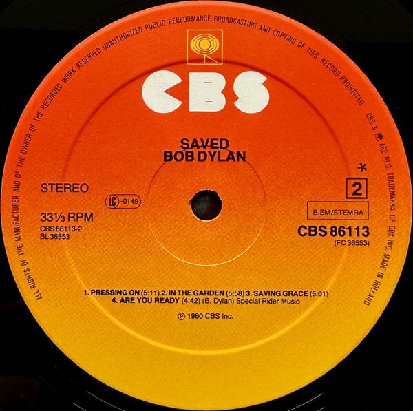 Bob Dylan  Saved