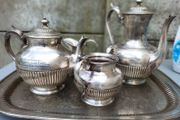 Antique Silver-Plated Teaset