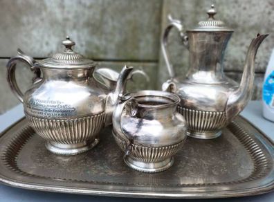 Antique Silver-Plated Teaset