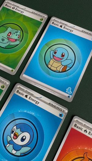 Pokemon Series 1 First Partner Stickers Energy Cards