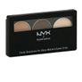NYX Professional Makeup Eyeshadow Trio Shade Nude/Taupe/Dark Brown Image 4