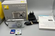 Nikon Coolpix S2900 20.1MP Digital Camera Silver - Boxed - Full Kit - Nr Mint