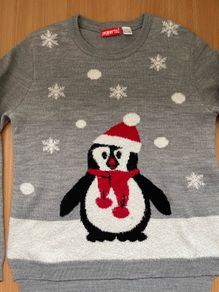 Girls penguin jumper, 8-10y