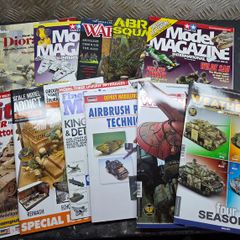 A bundle of modelling books and magazines