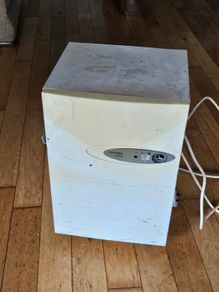 Dehumidifier needs repair probably needs regassing.