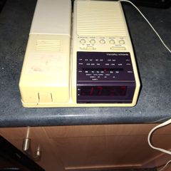 Beautiful Old Working The Morphy Richards Lamp Alarm Clock Radio age late 70s to 80s, Postage Available or Collection