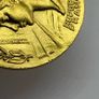 Vintage Gilded Bronze French Railway Honor Medal Image 8