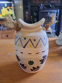 Greek pottery vase