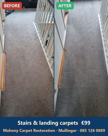 Carpet Cleaning Mullingar Stairs and Landing 99 Euro