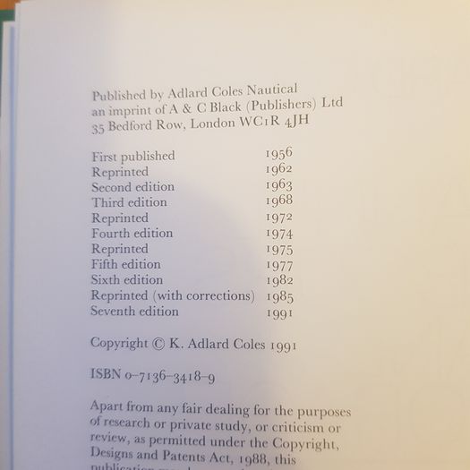 Channel Harbours And Ancorages  K Adlard Coles. Hardback  .