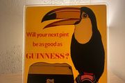 Unique vintage Guinness Toucan Perspex advertising plaque