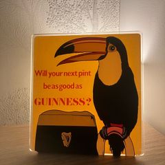 Unique vintage Guinness Toucan Perspex advertising plaque