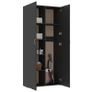 Storage Cabinet Grey 80x35.5x180 cm Chipboard Image 6