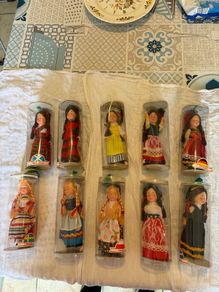10 x vintage national costume dolls - all in original packaging