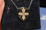 Swarovski Badge like Crystal Necklace