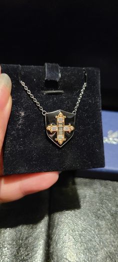 Swarovski Badge like Crystal Necklace