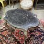 FLASH SALE ! Was 450 Now 330 !! Silver Gilt Carved Wood and Marble Top Center/ Side Table. Image 3