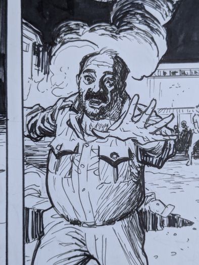 Original Comic Art Page by Fodera Marco  from Mister No issue 7 Intrigo a Manaus