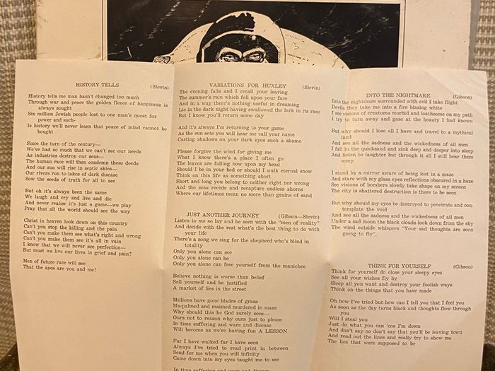 Peggy's Leg  Grinilla Original  12' Vinyl 1973 with lyric sheet