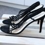 Lk Bennett Wade Black Suede Strappy Heel Sandals Size 7/40 Image 7