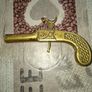 Beautiful Old Pair of Brass Deranger Pistols for Wall Display, Postage Available Image 3