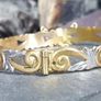 Vintage rolled gold decorative bangle - 11g Image 4