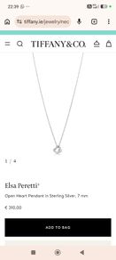 Tiffany Open Heart Necklace