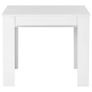 Extendable Dining Table High Gloss White 175x90x75 cm Image 5
