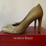 Gold Christmas Party Wedding New Year's Ball Shoes Marco Tozzi Size 6/39 Image 2