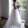 Beautiful Princess Wedding Dress - Lace Corset & Full Tulle Skirt Image 5