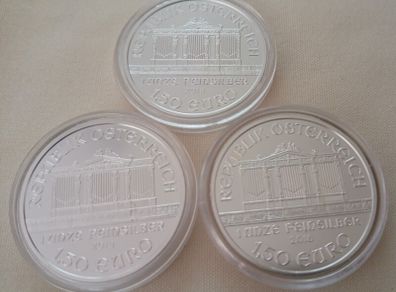 1 oz silver Vienna Philharmonic coins