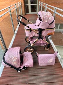 New pink baby p travel system 3 in 1