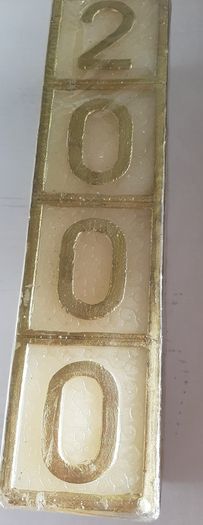 new 12" large candle from 2000 millennium