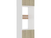 Microwave Cabinet Sonoma Oak 60x57x207 cm Chipboard
