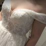 A line fairytale princess embroidered wedding dress Image 5