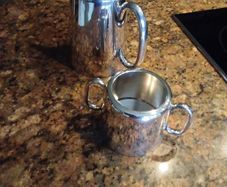 Silver Plated Tea-Coffee Pot, Milk & Sugar Jug.