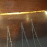 Vintage Retro Mid Century Modern Atomic Design Chance Brothers Fiestaware Three Section Rectangular Serving Plate Plus Two Small Rectangular Dishes with Gilt Edging in the Very Rare Night Sky Pattern from 1957 Image 8