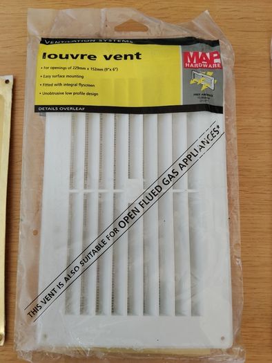 Various Fixed Louvre Vents