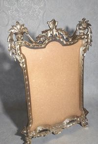 Antique 1920s carved large wooden frame