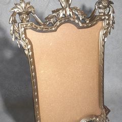 Antique 1920s carved large wooden frame