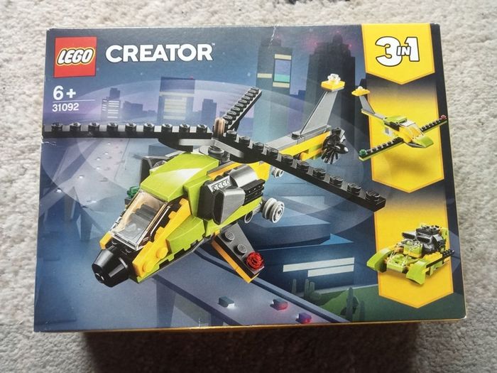 2019 Lego Creator 3 In 1 Helicopter Adventure 31092