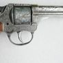 Vintage 60s Metal Cap Gun Firecracker Pistol, Wooden Handle Image 7