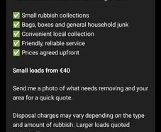 Dublin Area Dump Runs