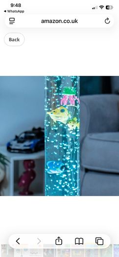 Global Gizmos Fish Sea Creature Bubble Sensory Lamp 90cmTall