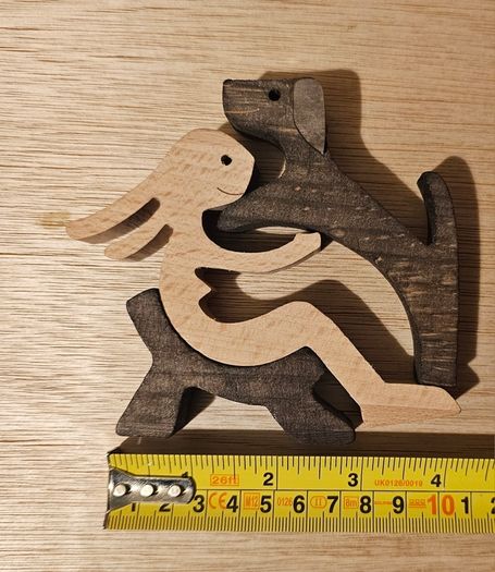 Wood Craft 3 Piece Wooden Gift Pet. As New Never Used