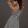 quality premium Black white pattern dress size 10 medium Image 2