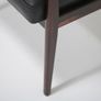 Vintage Rosewood and Black Leather Armchair by Karl Erik Ekselius for JOC Vetlanda, 1960s Image 9